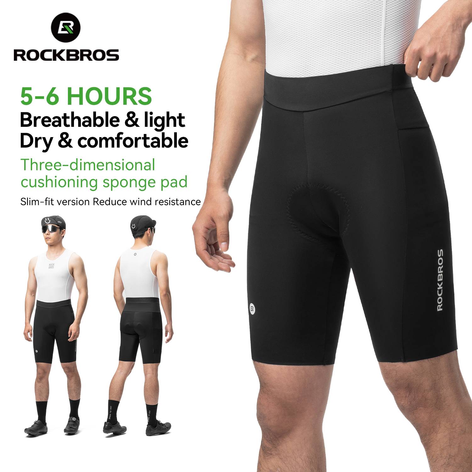 Cycling Commuter Pants - ROCKBROS Cycling Shorts Breathable Bicycle Pants