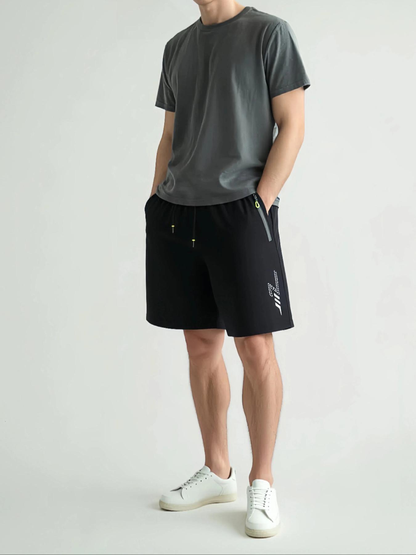Cycling Shorts For Commute - Men's Plain Casual Sports Shorts, Fabric