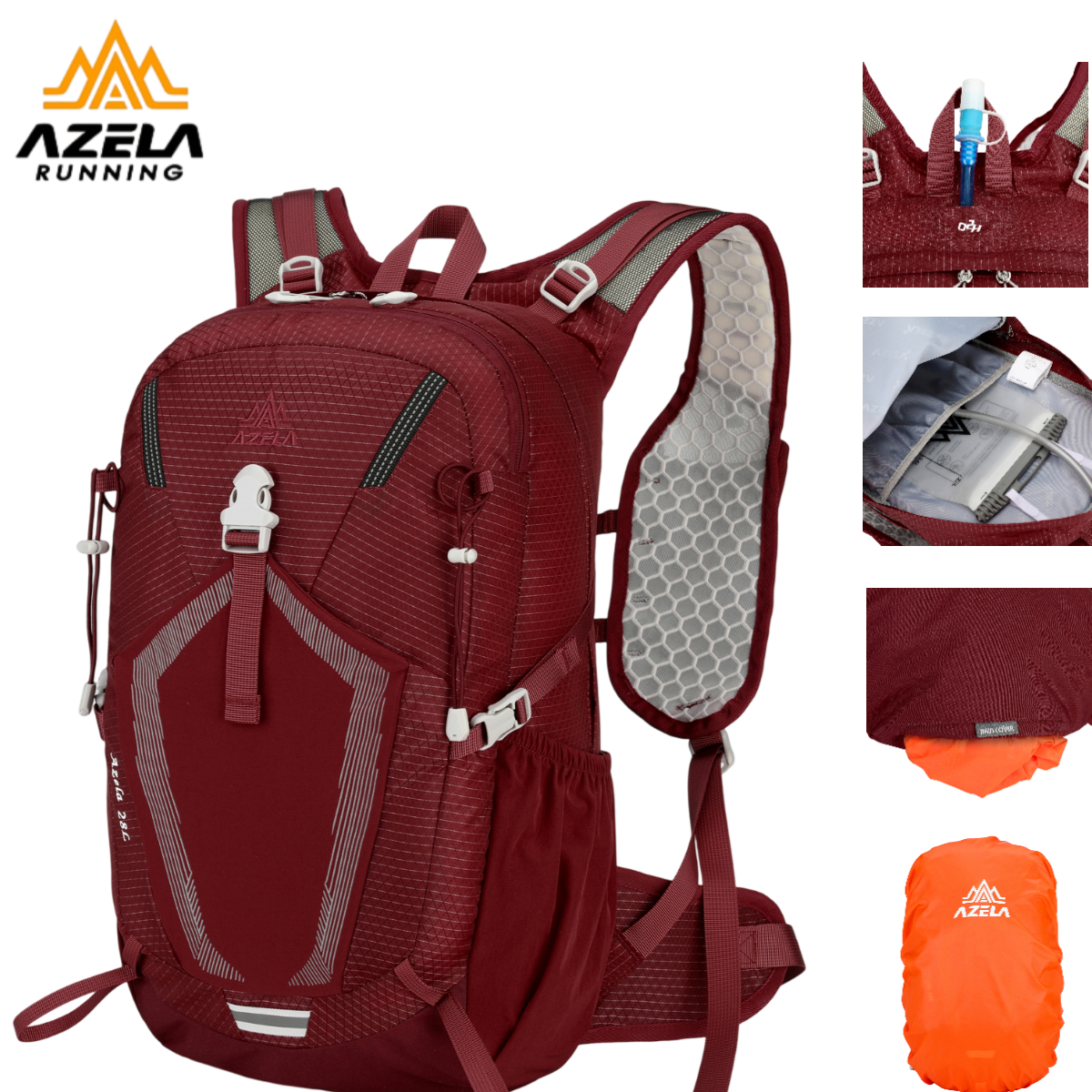 Cycling Commuter Backpack Waterproof - 28-liter hiking backpack, waterproof camping backpack,