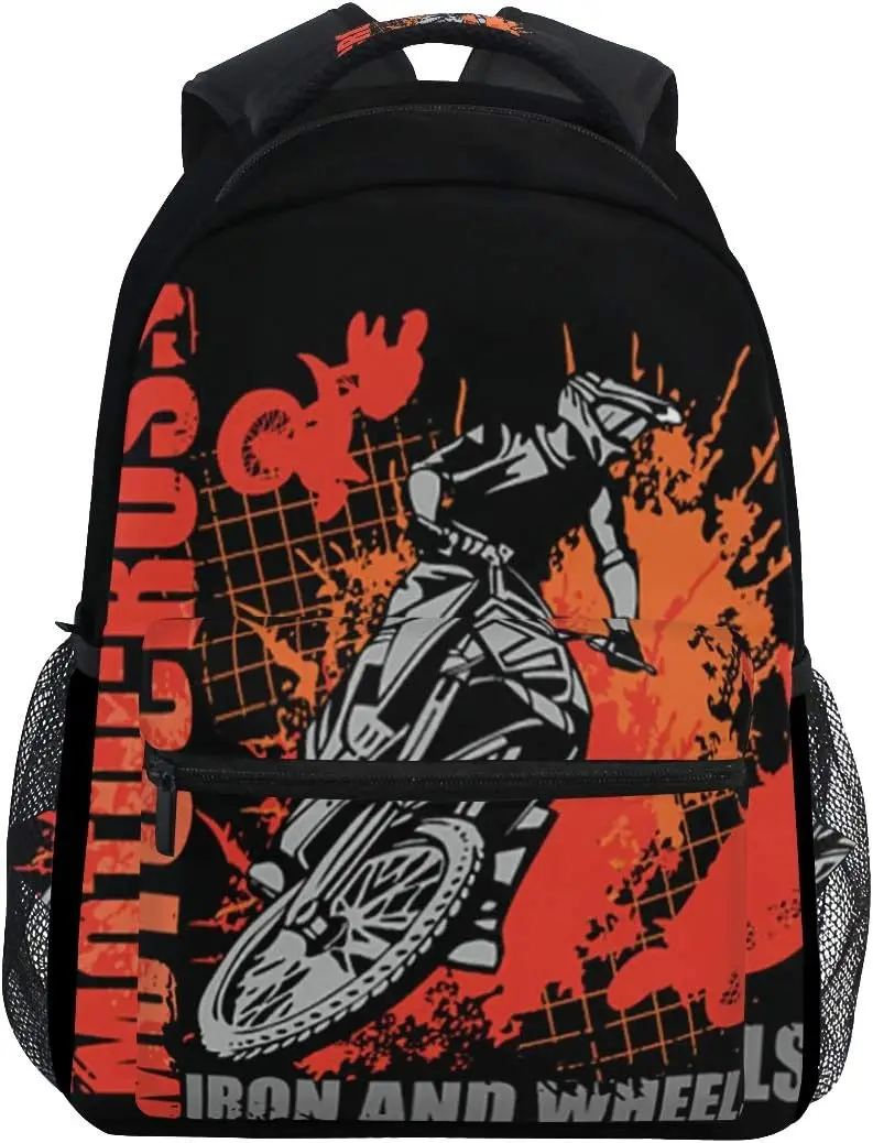 Cycling Commuter Backpack - Motorcycle Backpack Dirt Bike School Bookbag