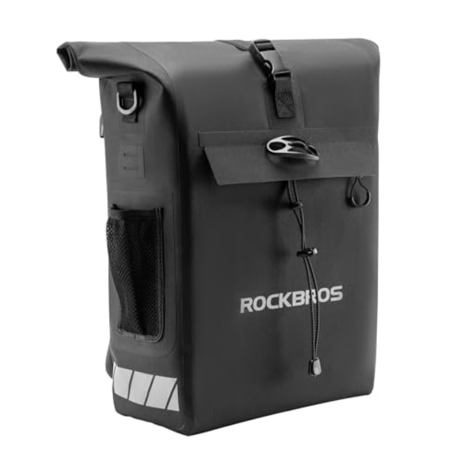 Panniers Waterproof Rear - Cycling travel panniers, 18L waterproof polyester,