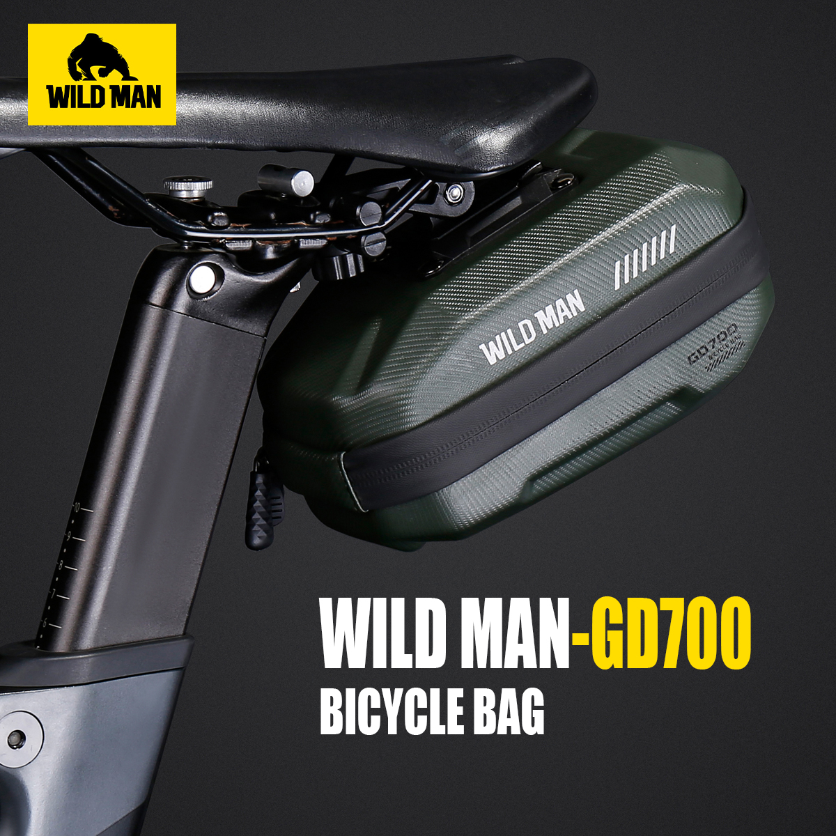 Panniers Waterproof Rear - WILD MAN Bike Saddle Bag EVA