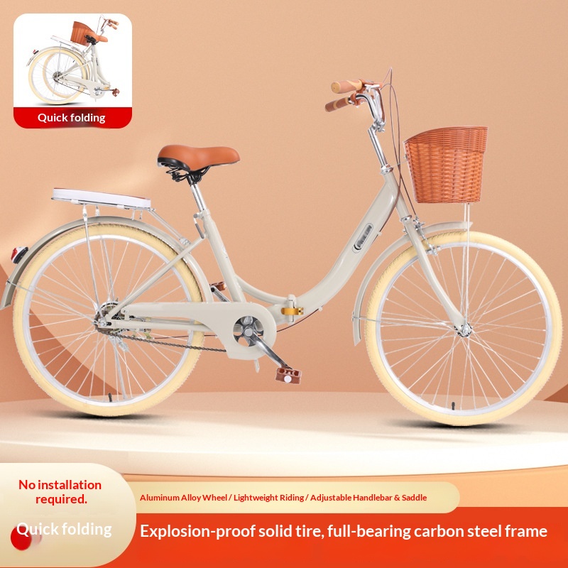 Commuting With Bike - Adult Folding Bike Unisex No Assembly