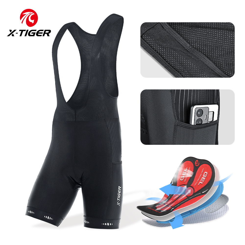 Cycling Commuter Pants - X-TIGER Men's Cycling Shorts Three Pockets