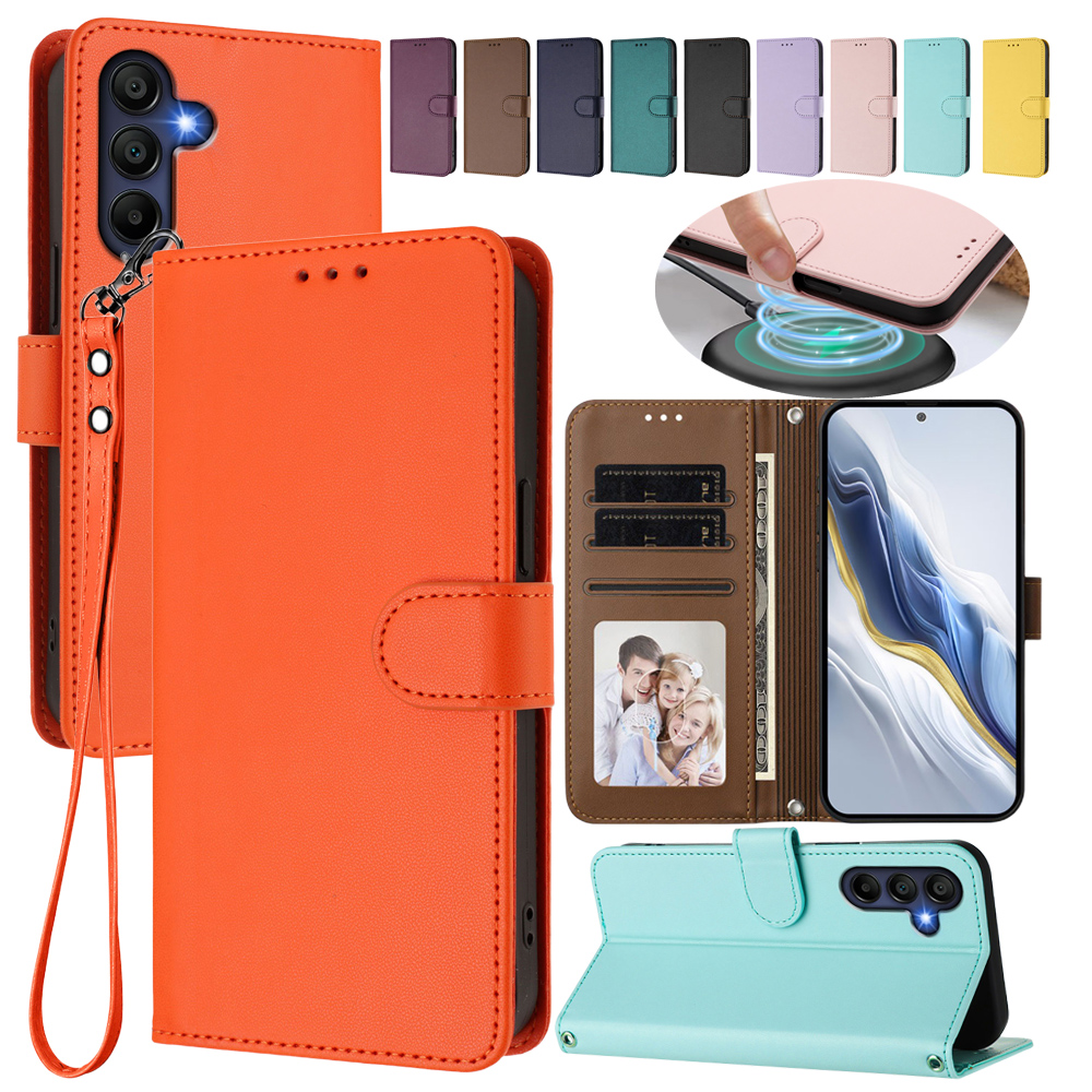 Kickstand Adjustable - Flip Leather Case For For A05
