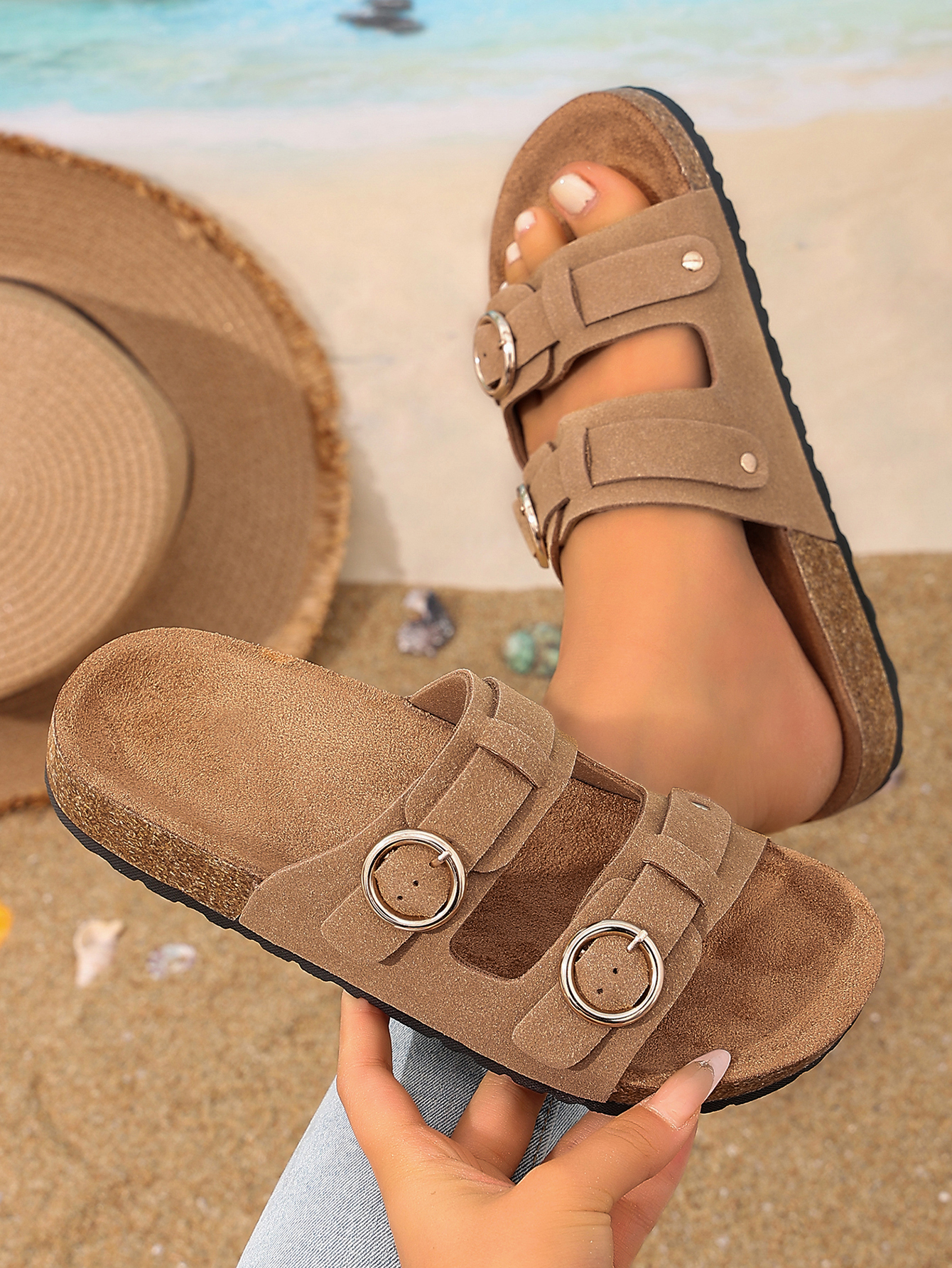 Kickstand Adjustable - Women's All-Season Casual Simple Solid Color
