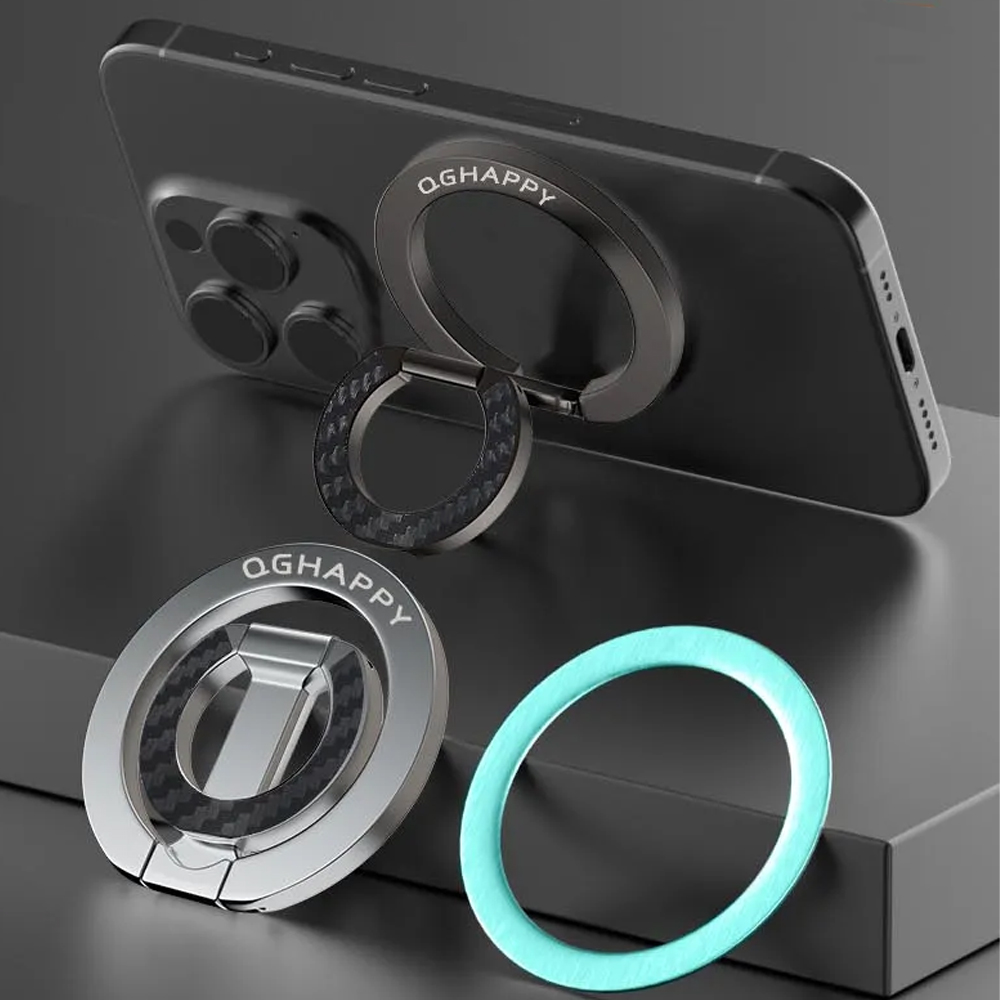 Kickstand Adjustable - For MagSafe Double-Sided Magnetic Phone Ring