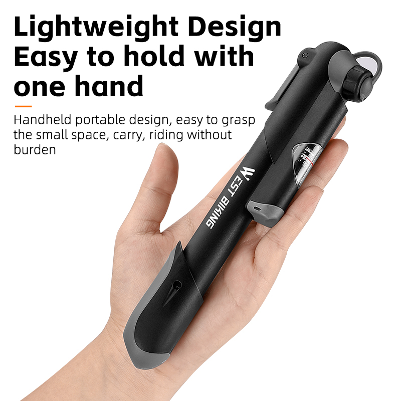 WEST BIKING Portable High Pres - Bike Pump Frame Mount ulasan dan harga