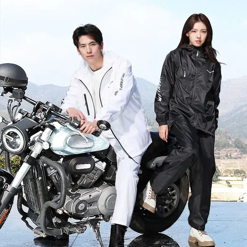 Thin Raincoat Set Summer Water - Cycling Rain Jacket Commute ulasan dan harga