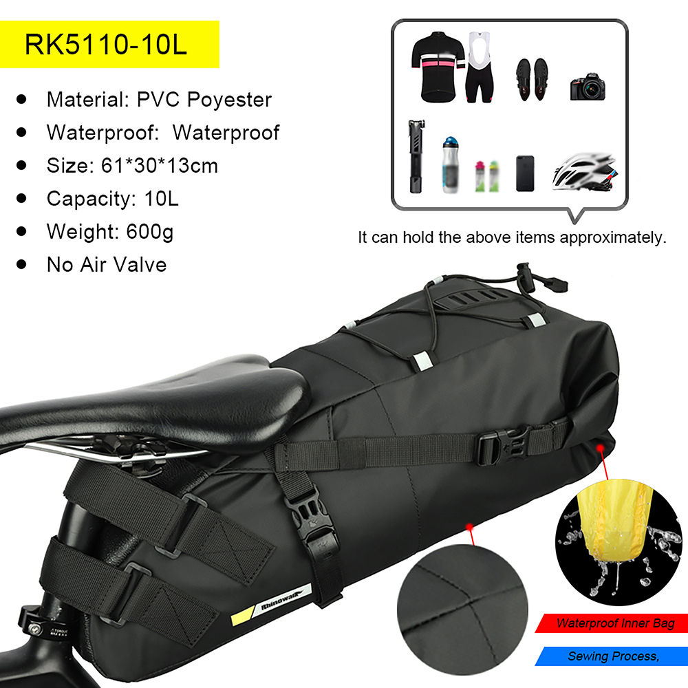 Bike Saddle Tube Bag Waterproo - Saddle Bag Under Seat ulasan dan harga