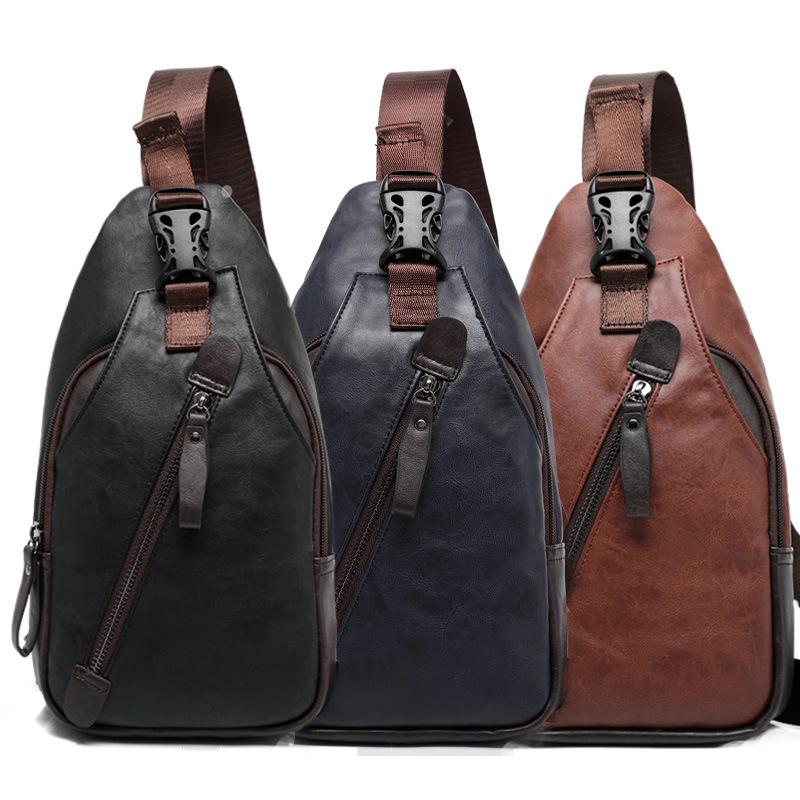 PU leather multi-pocket men's  - Cycling To Commute ulasan dan harga