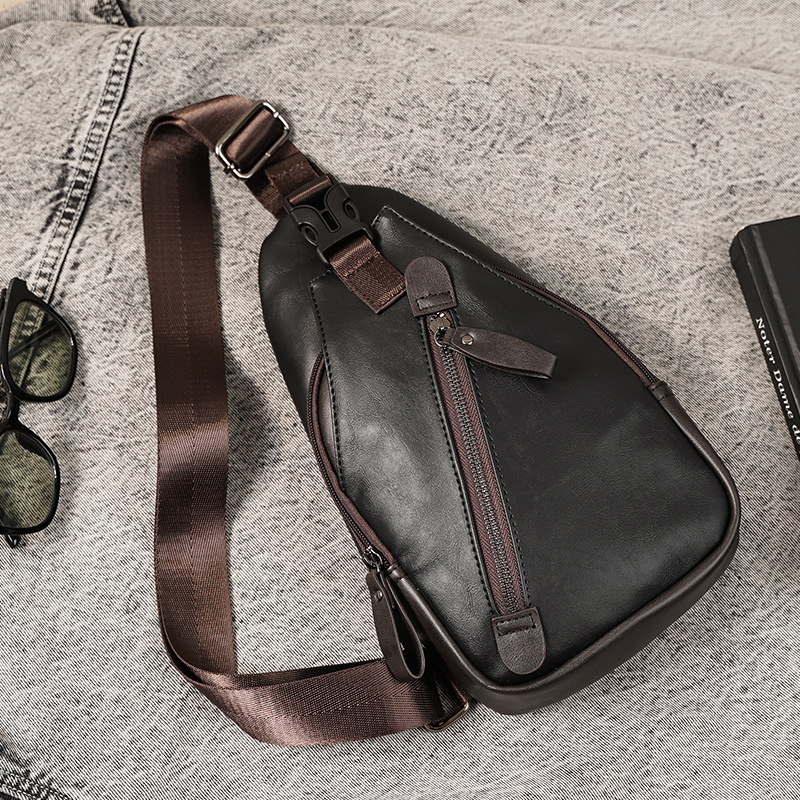PU leather multi-pocket men's  - Cycling To Commute ulasan dan harga