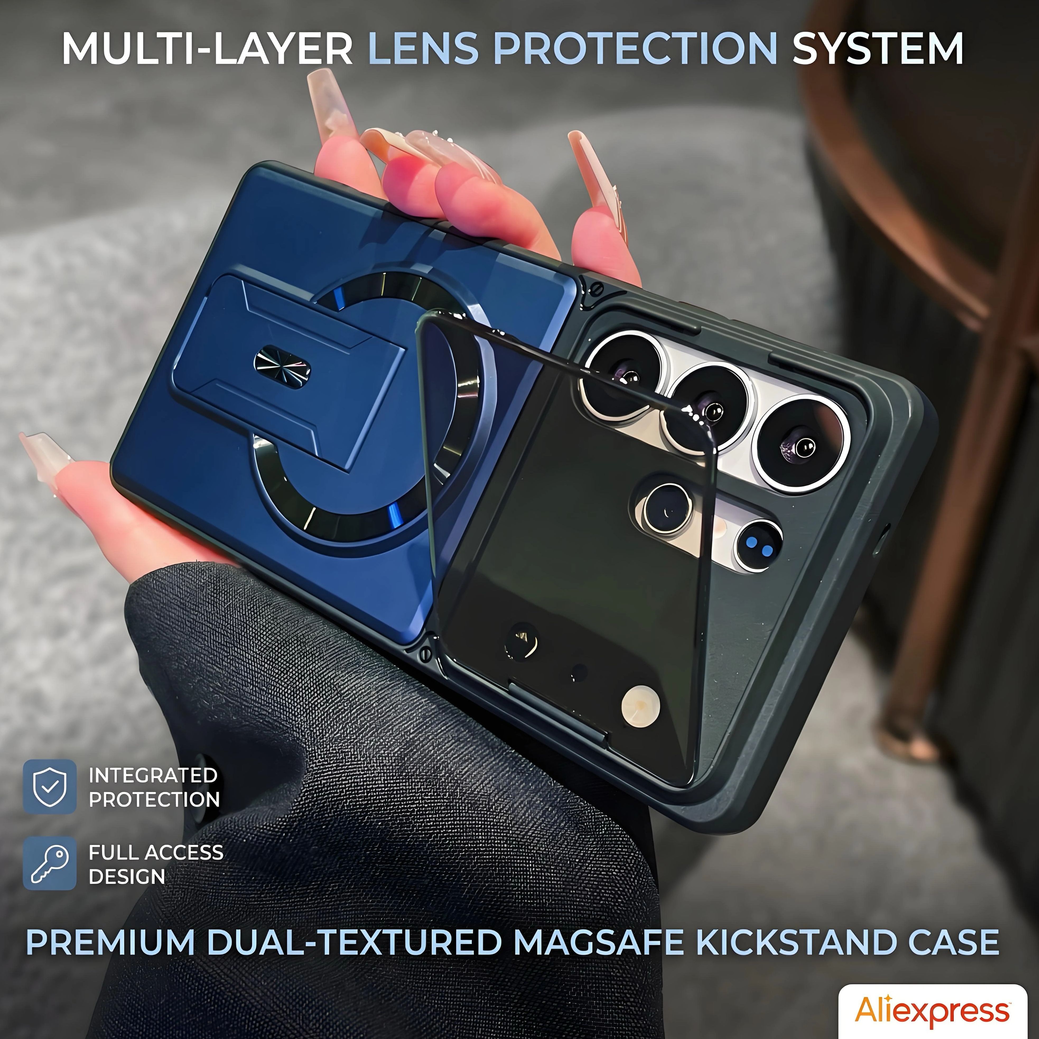 Luxury Invisible Mirror Protec - Kickstand Adjustable ulasan dan harga