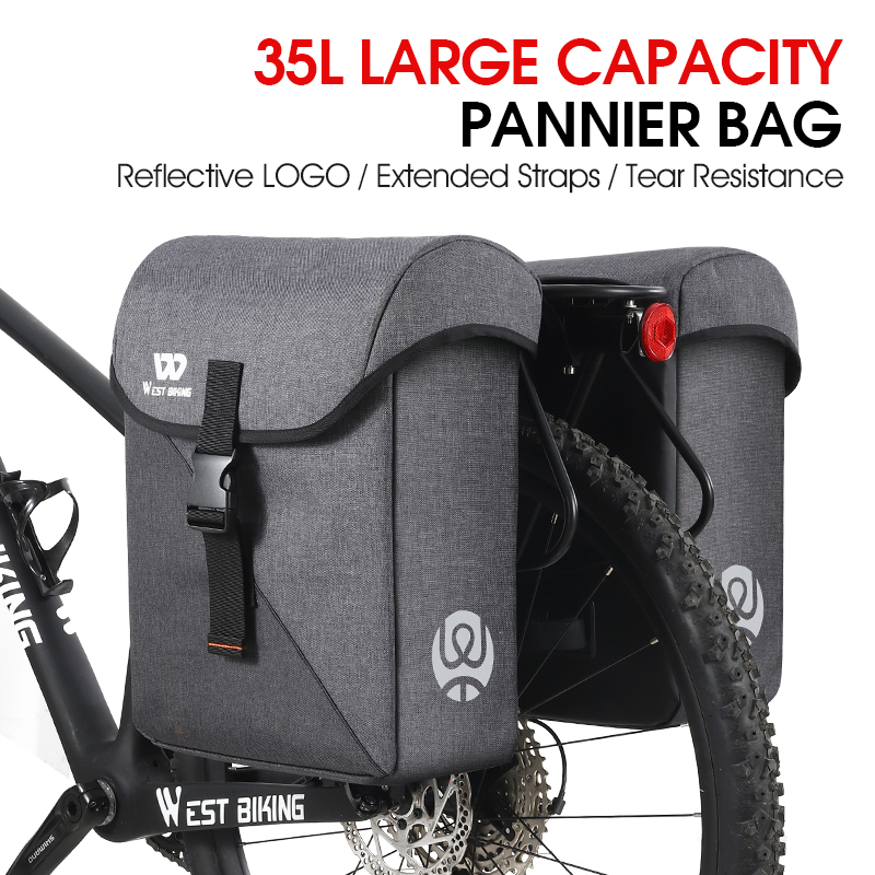 WEST BIKING Double Sided Bicyc - Panniers Waterproof Rear ulasan dan harga