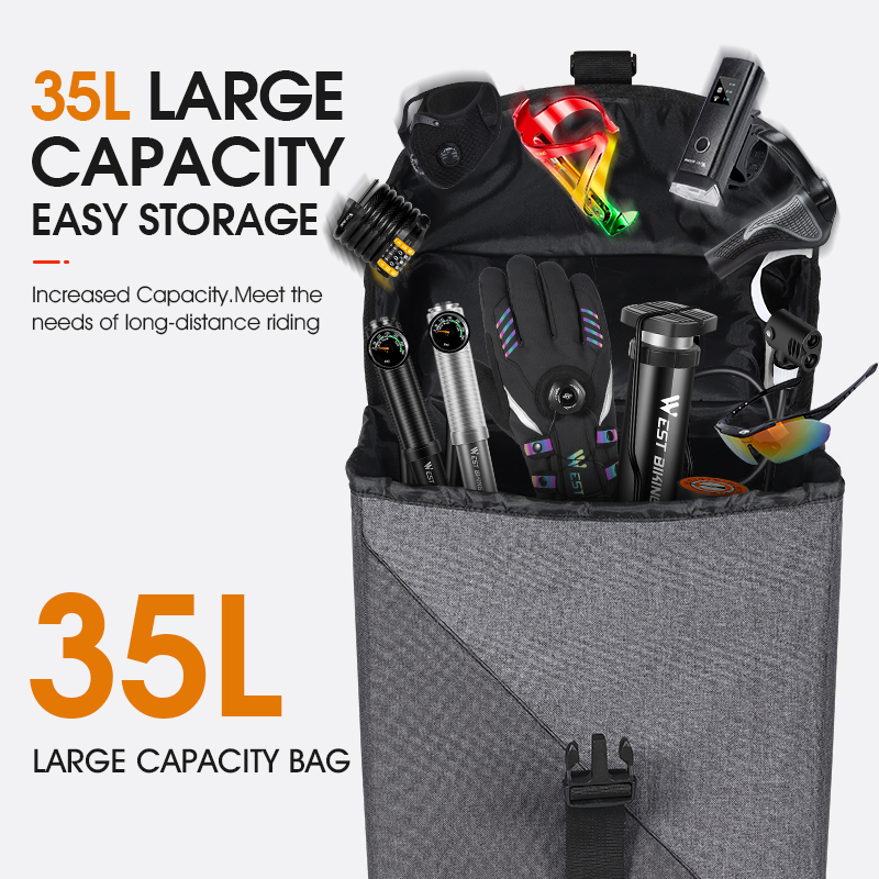 WEST BIKING Double Sided Bicyc - Panniers Waterproof Rear ulasan dan harga