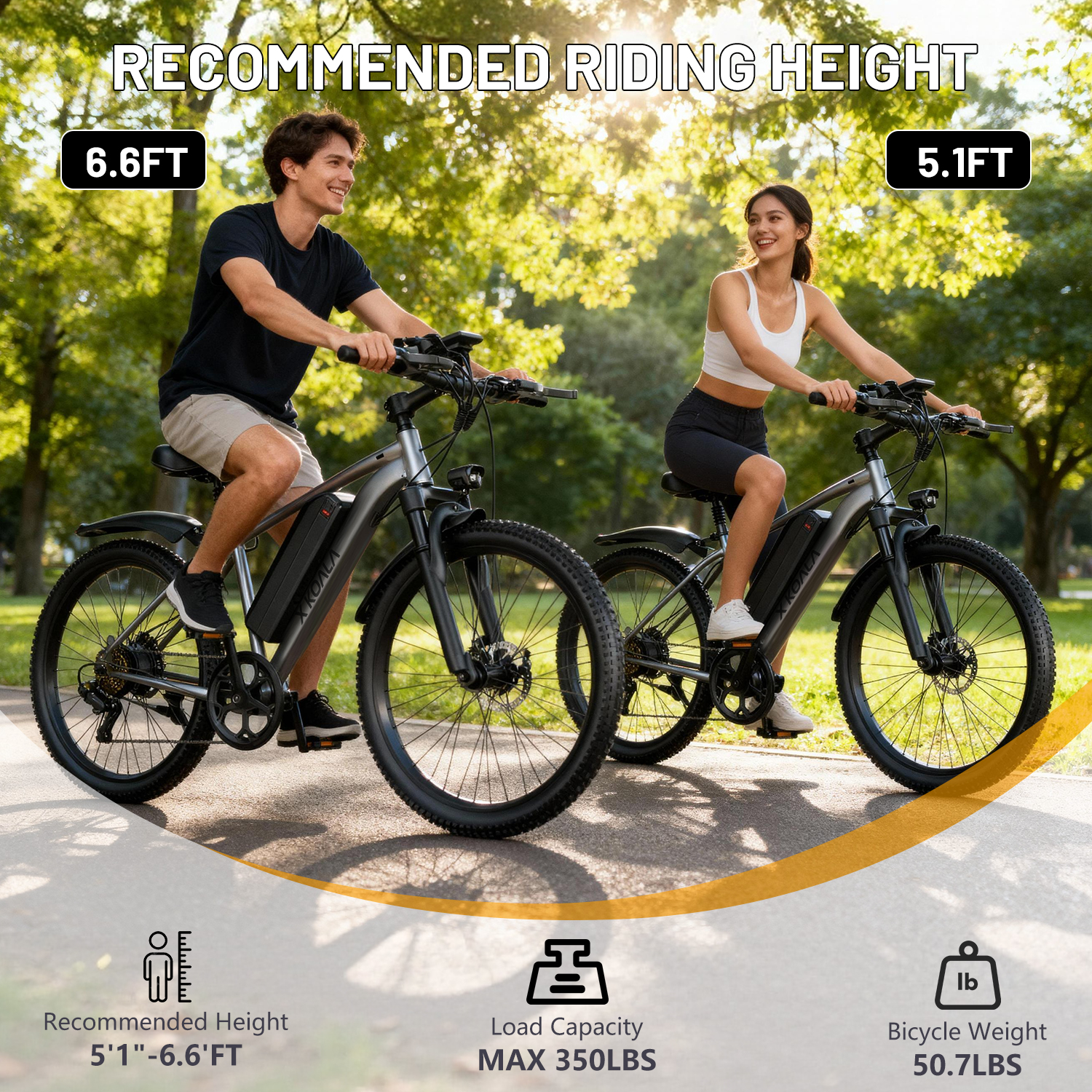 7-Speed E-Bike for Adults, 26