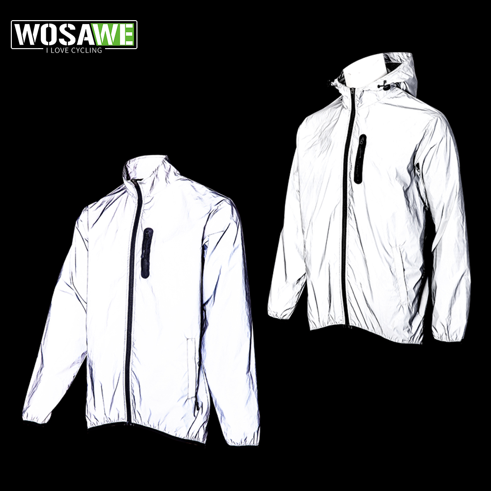 WOSAWE Men's Fully Reflective  - Cycling Rain Jacket Commute ulasan dan harga