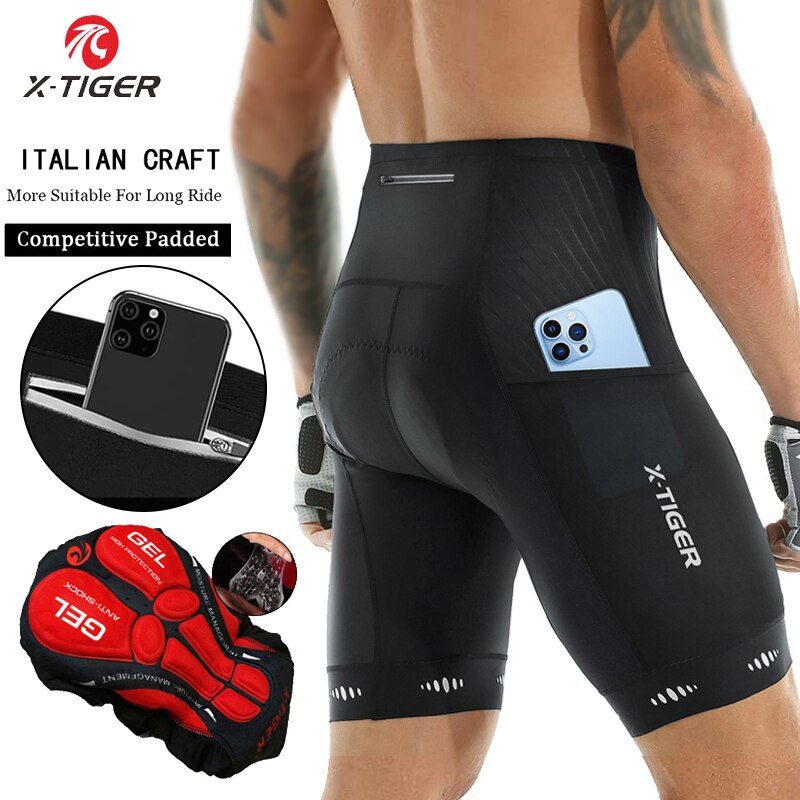 X-TIGER Men Cycling Shorts wit - Cycling Commuter Pants ulasan dan harga