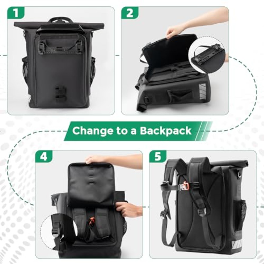 Cycling travel panniers, 18L w - Panniers Waterproof Rear ulasan dan harga