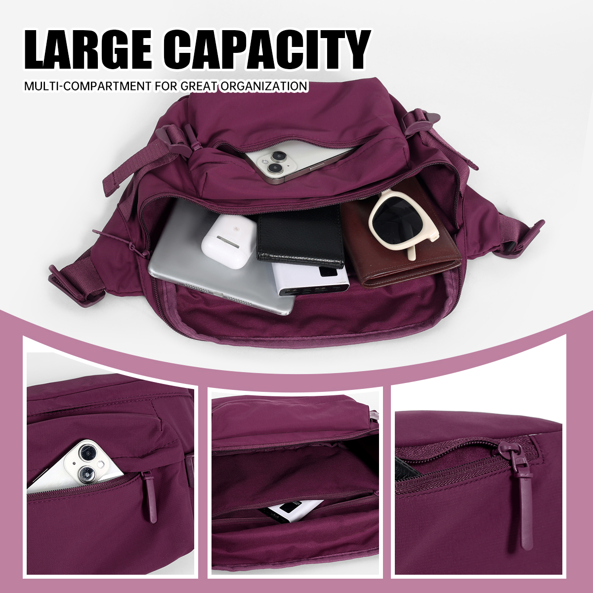 Men's Single-Shoulder Crossbod - Cycling Commute Bag ulasan dan harga