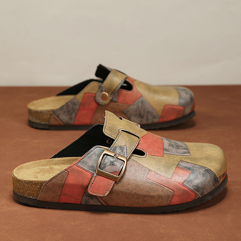 Unisex Cork Closed Toe Slipper - Kickstand Adjustable ulasan dan harga