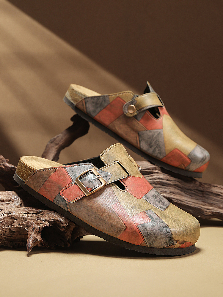 Unisex Cork Closed Toe Slipper - Kickstand Adjustable ulasan dan harga