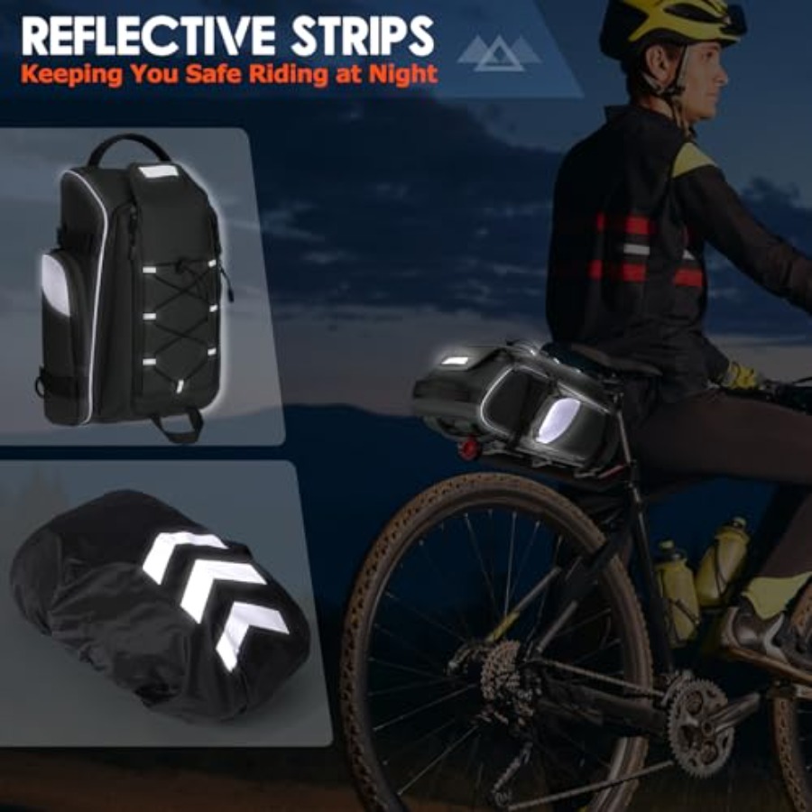 Bike Bags for Bicycle Rear Rac - Panniers Waterproof Rear ulasan dan harga