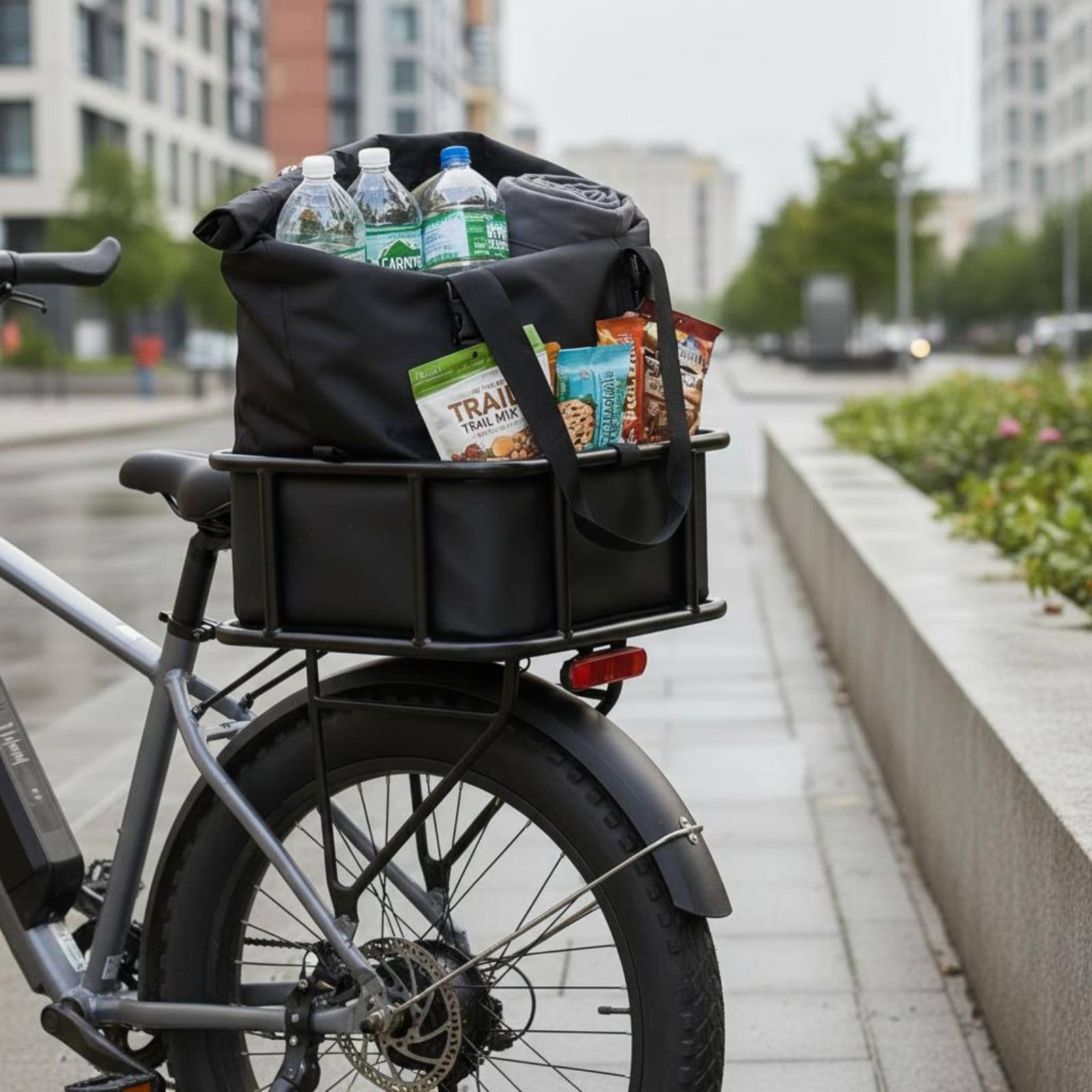 Electric Bike Basket Bag Dustp - Cycling Commute Gear ulasan dan harga