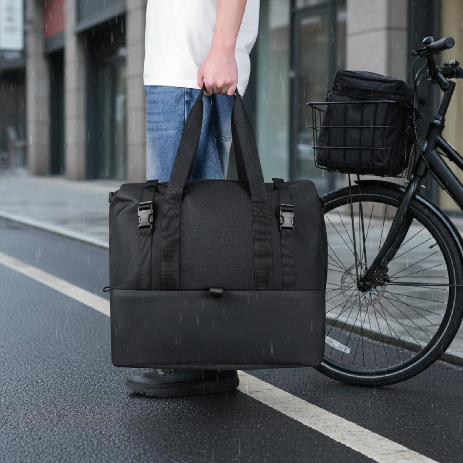 Electric Bike Basket Bag Dustp - Cycling Commute Gear ulasan dan harga