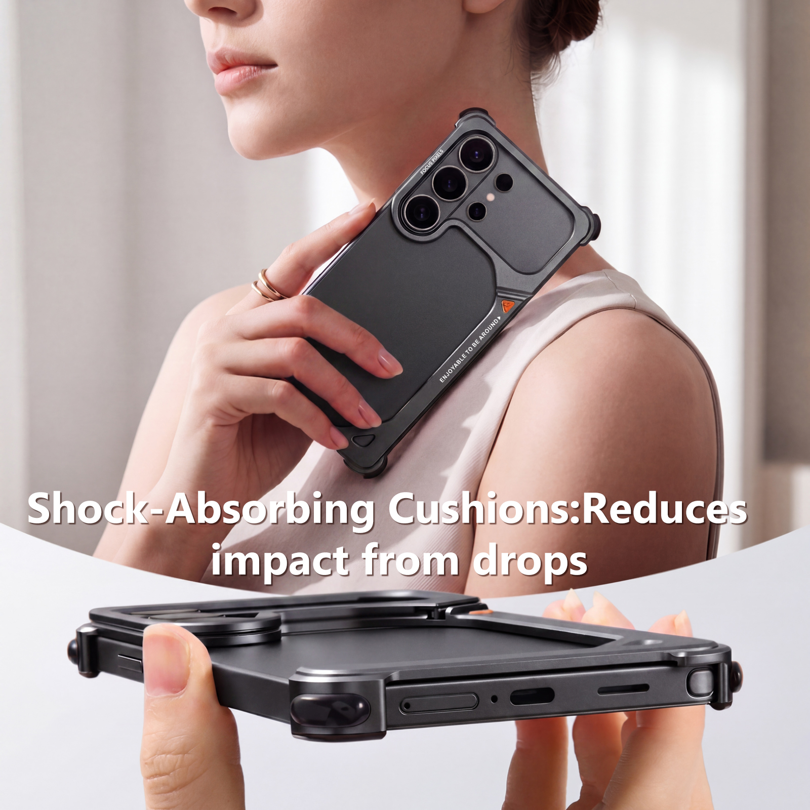 Eary 9 Shaped Stand Case for S - Kickstand Adjustable ulasan dan harga