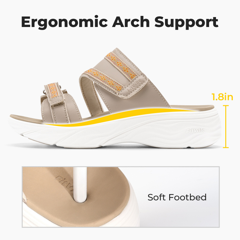 FitVille Women'S Wedge Slipper - Kickstand Adjustable ulasan dan harga