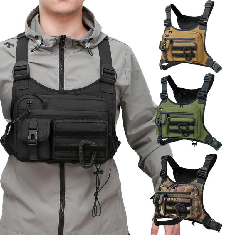 Tactical Chest Bag Men's Vest  - Cycling Commuter Backpack Waterproof ulasan dan harga