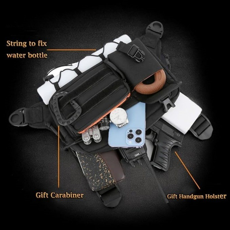 Tactical Chest Bag Men's Vest  - Cycling Commuter Backpack Waterproof ulasan dan harga