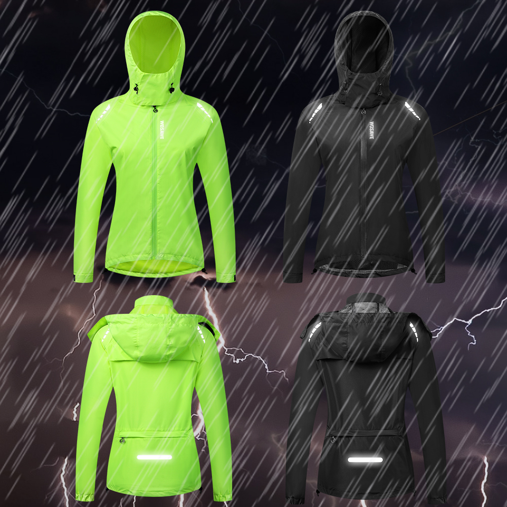 WOSAWE Cycling Raincoat Women  - Cycling Rain Jacket Commute ulasan dan harga
