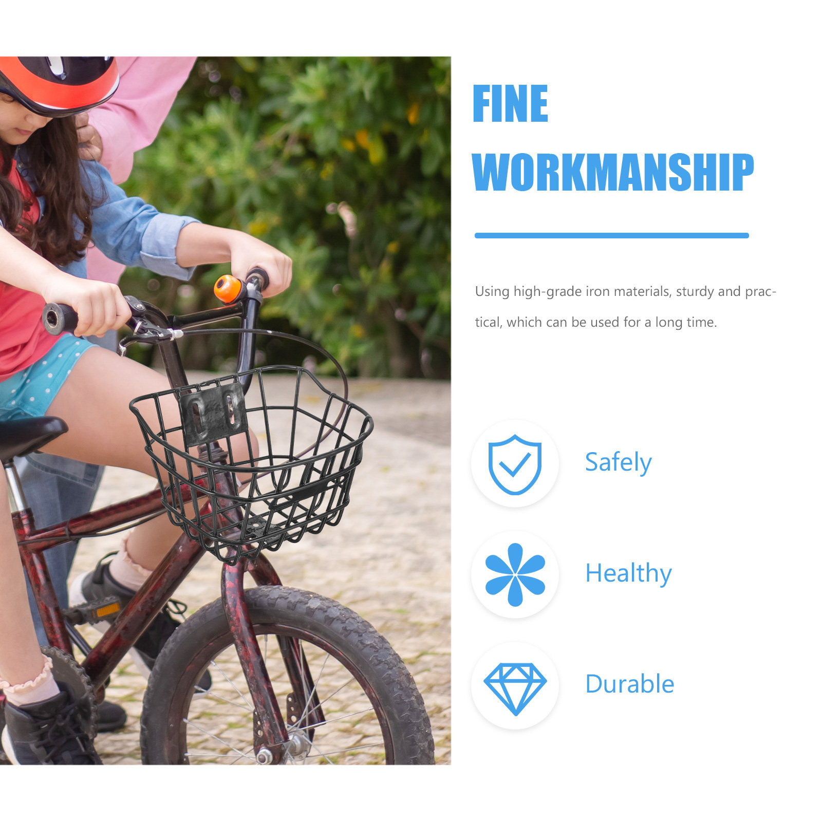 Heavy Duty Thickened Iron Bike - Cycling Commute Bag ulasan dan harga