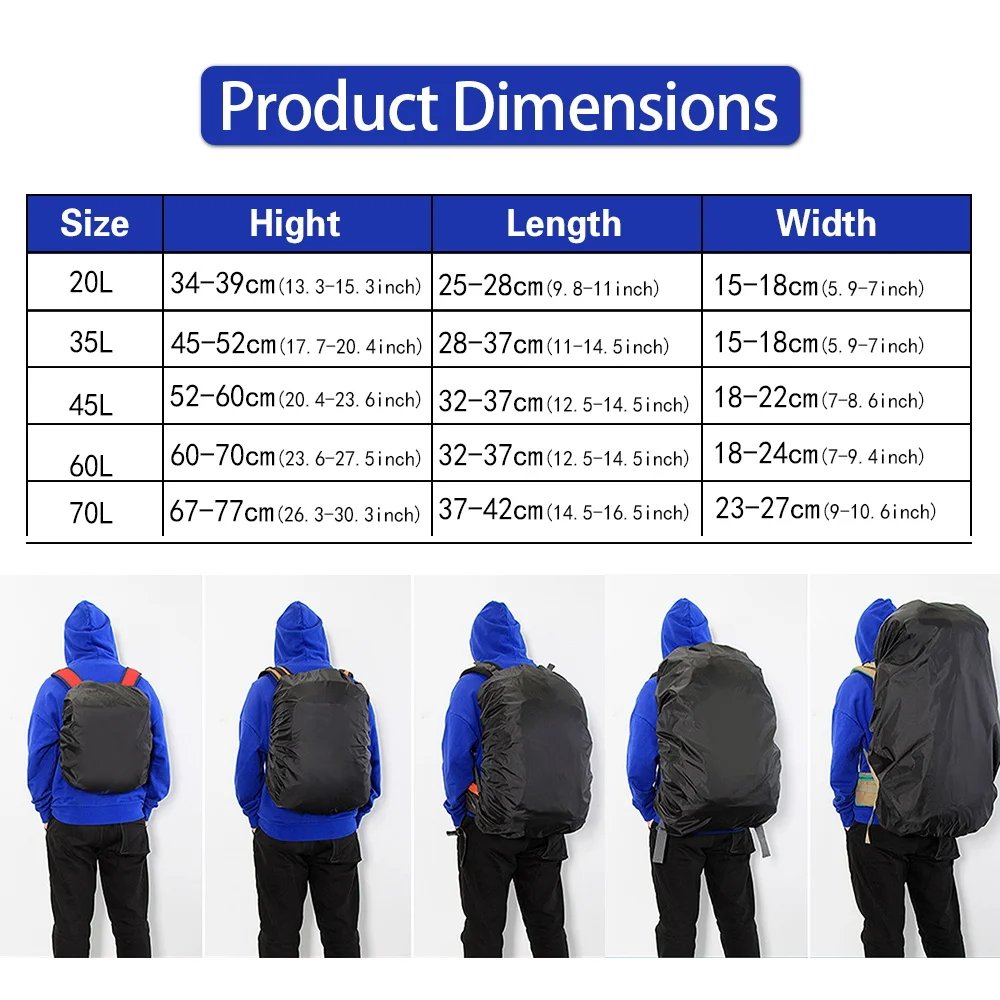 Waterproof Backpack Rain Cover - Cycling Commuter Backpack Waterproof ulasan dan harga