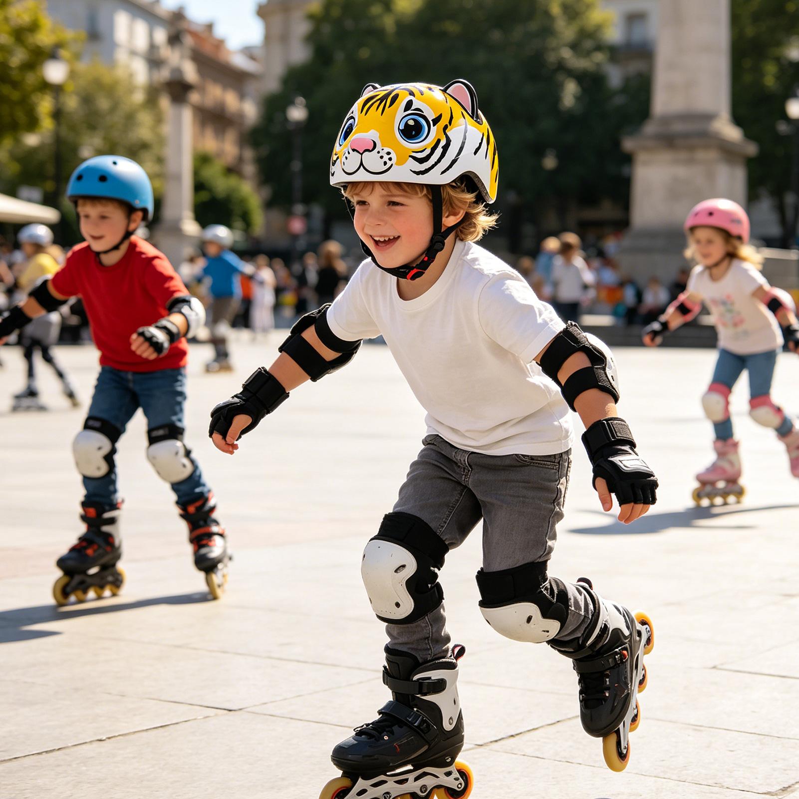 Child Bike Helmet Tiger Patter - Cycling Commute Gear ulasan dan harga