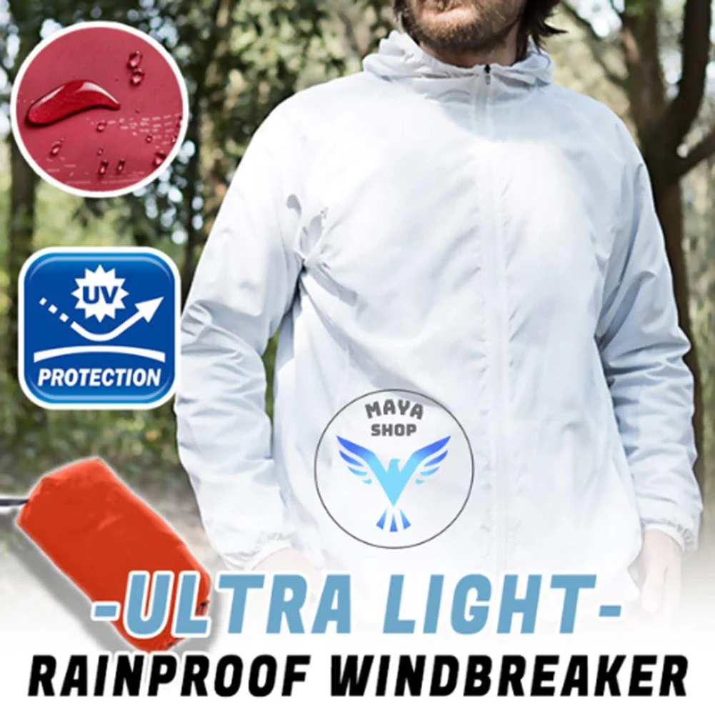 Outdoor Sports Waterproof Wind - Cycling Rain Jacket Commute ulasan dan harga