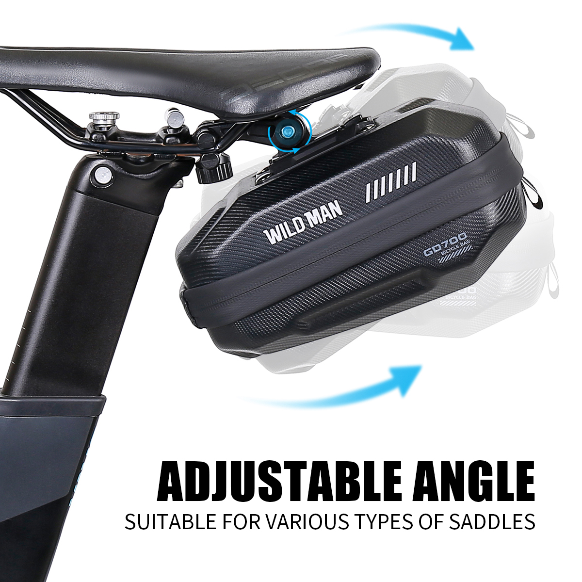 WILD MAN Bike Saddle Bag EVA H - Panniers Waterproof Rear ulasan dan harga