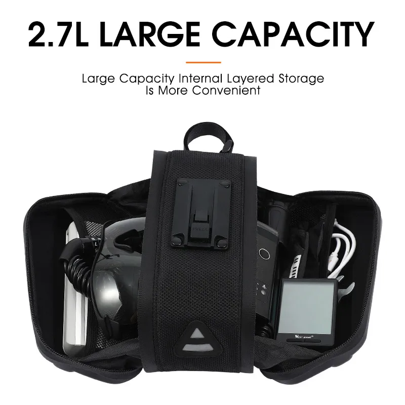 WEST BIKING Waterproof Bicycle - Saddle Bag Under Seat ulasan dan harga