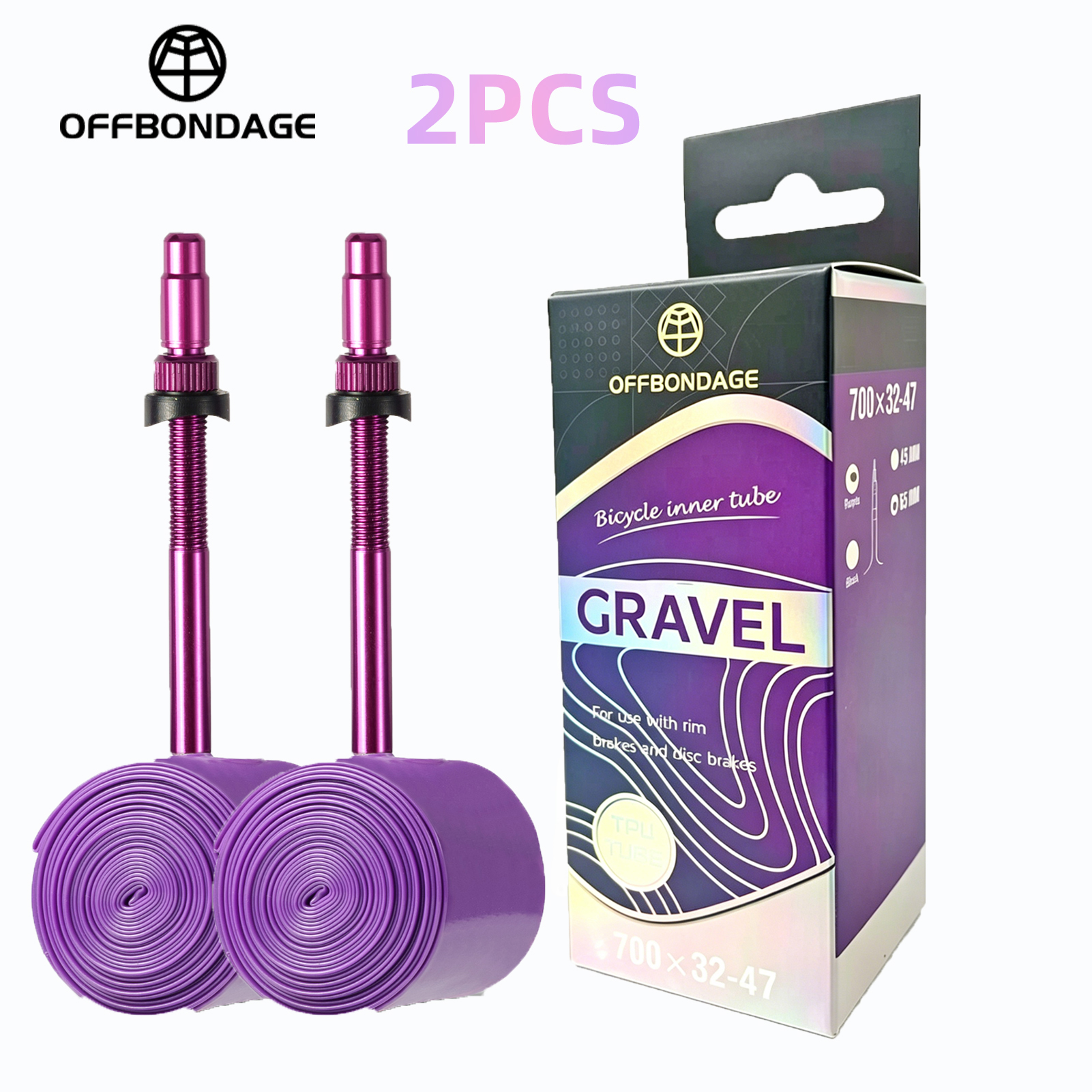 OFFBONDAGE 2pcs Bike TPU Inner - Inner Tube 700C ulasan dan harga