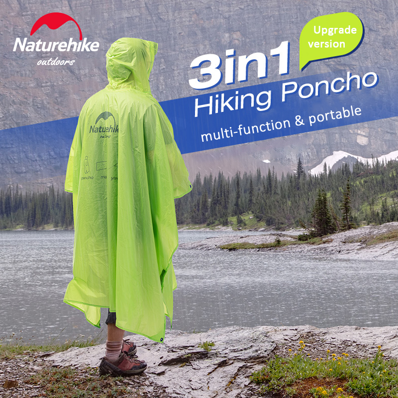 Naturehike Rain Jacket 3 in 1  - Cycling Rain Jacket Commute ulasan dan harga