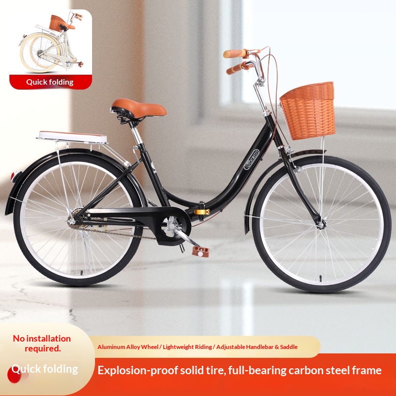 Adult Folding Bike Unisex No A - Commuting With Bike ulasan dan harga