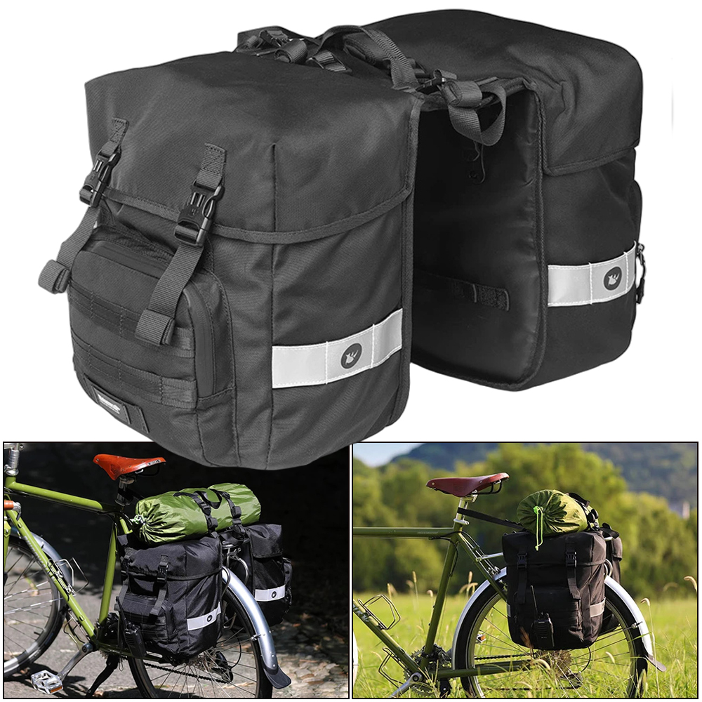 40L Bicycle Pannier Bag 2 in 1 - Panniers Waterproof Rear ulasan dan harga