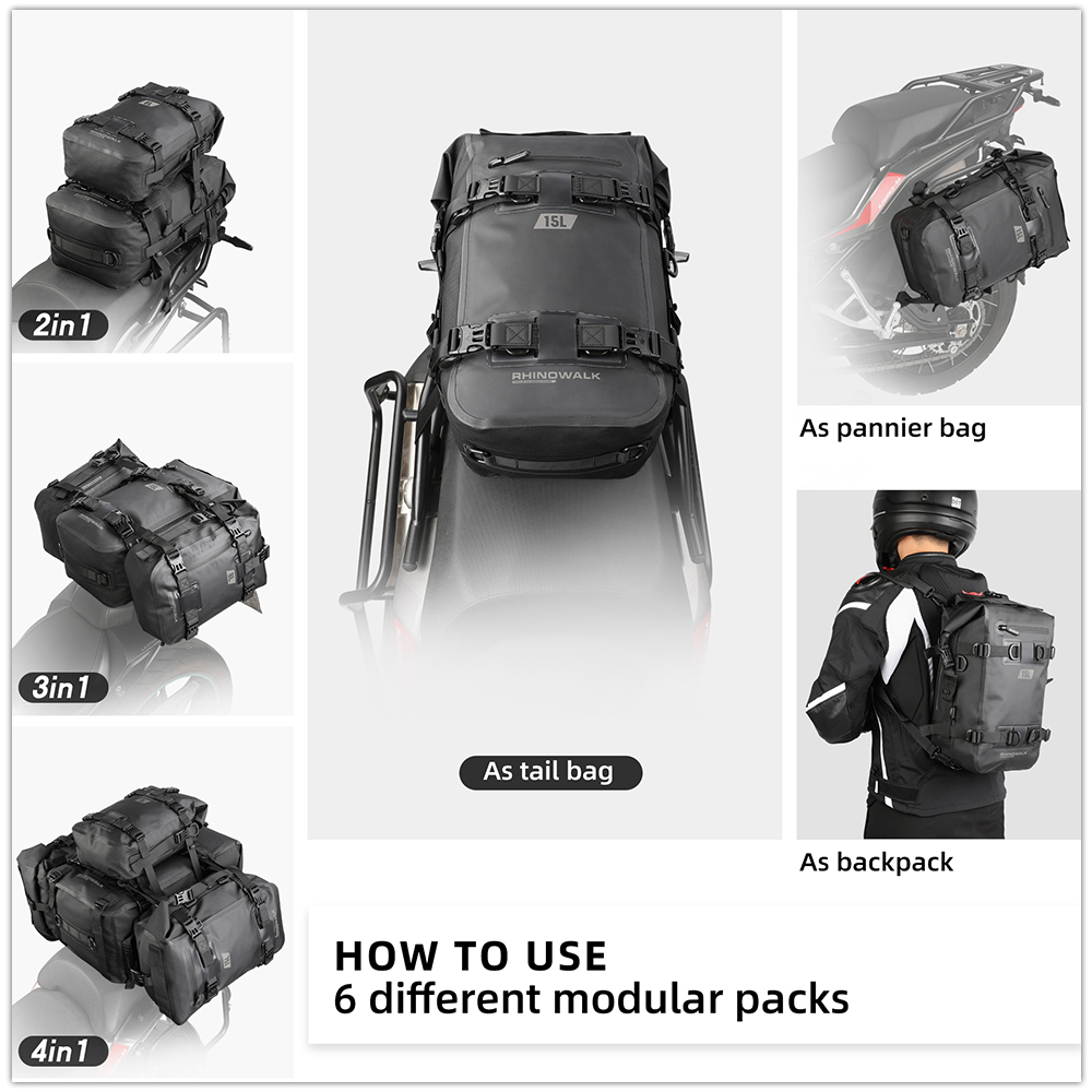 Rhinowalk Motorcycle Tail Bag  - Cycling Commuter Backpack ulasan dan harga