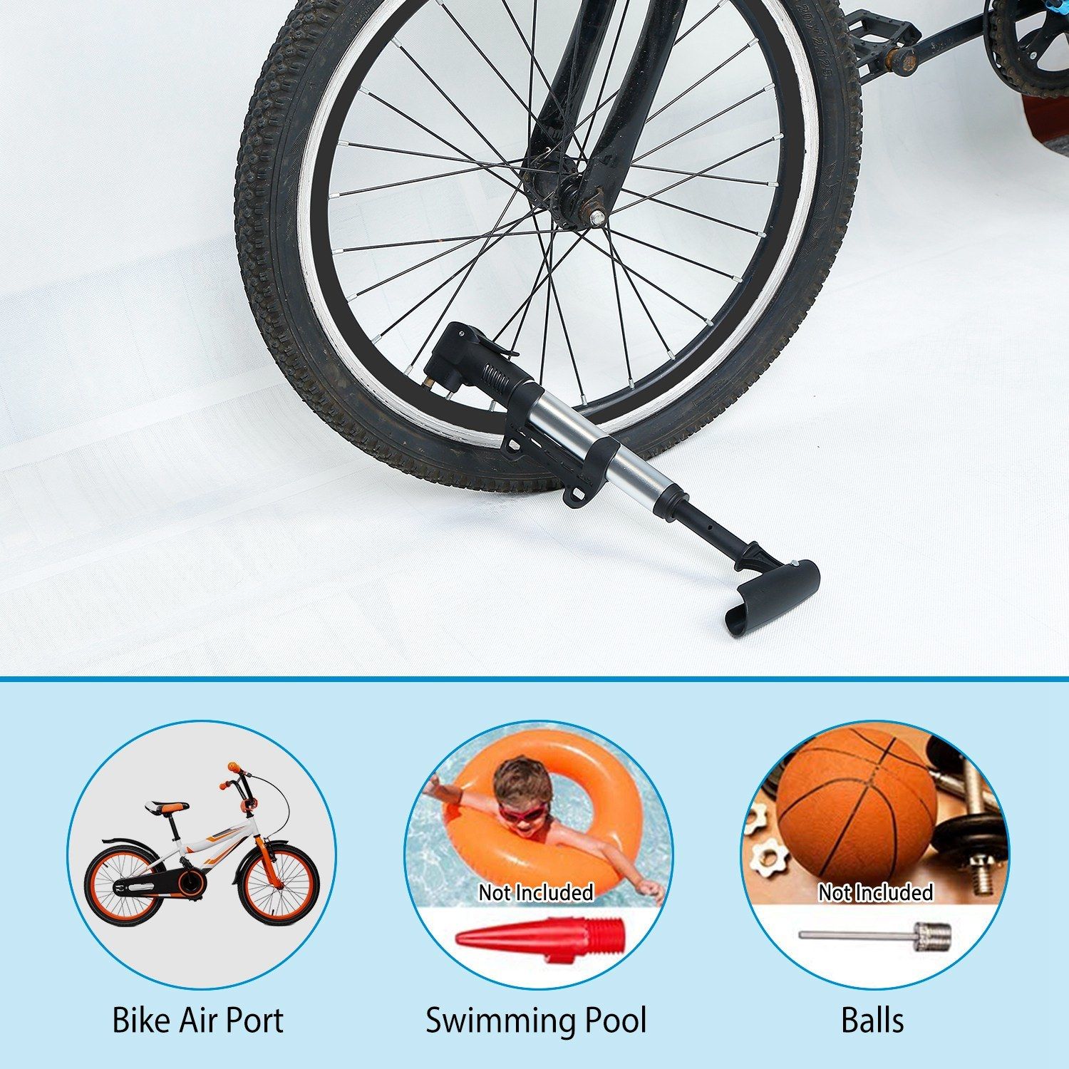 Mini Bike Pump Portable Bicycl - Bike Pump Frame Mount ulasan dan harga
