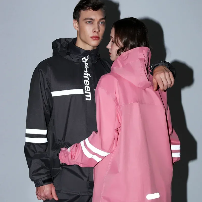 Adult Raincoat Rainpants Water - Cycling Rain Jacket Commute ulasan dan harga