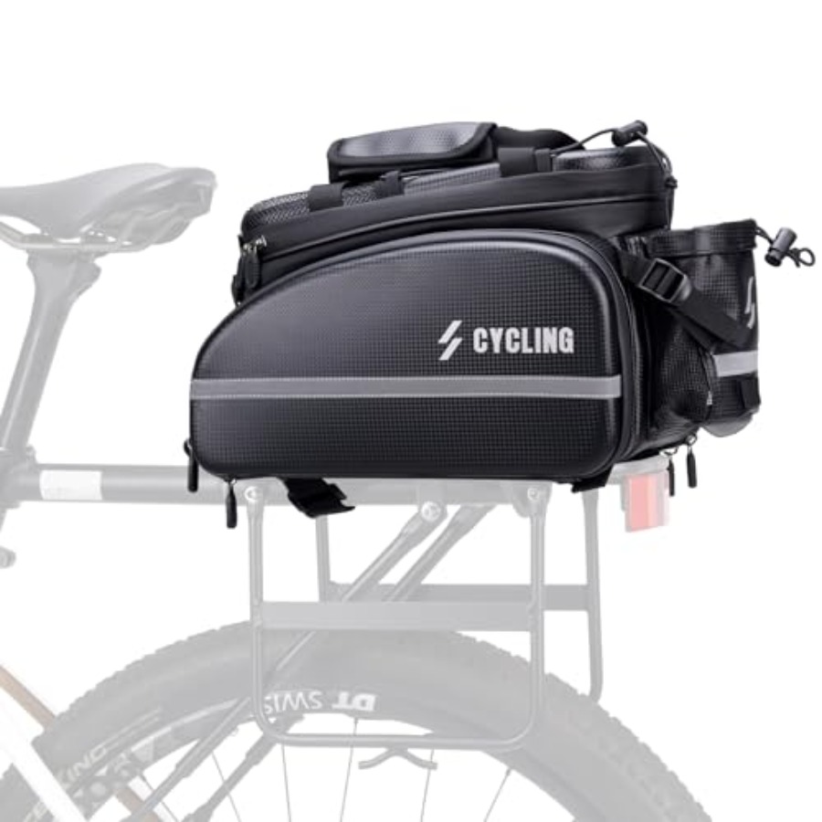 Bike Rack Bag for Trunk Mount  - Panniers Waterproof Rear ulasan dan harga