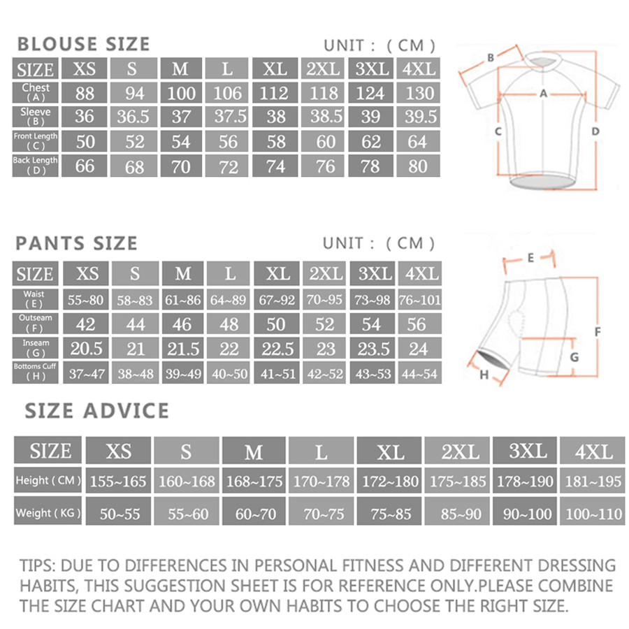 Rcn Rvouei Cycling Jersey Set  - Cycling Commuter Shorts ulasan dan harga