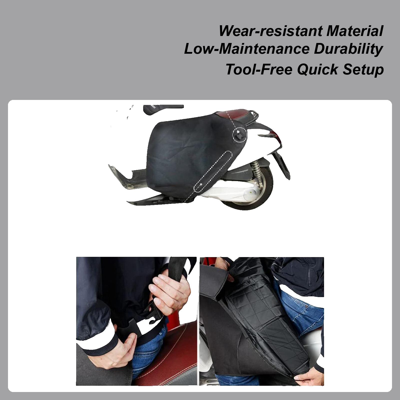 Motorcycle Leg Protection Knee - Commuter Cycling ulasan dan harga